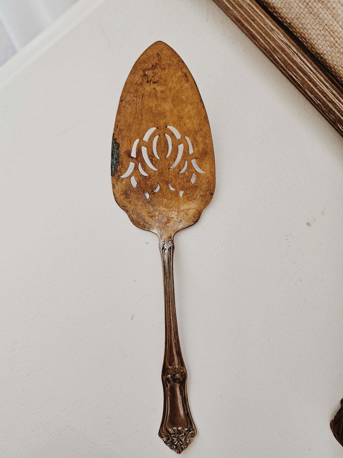 Vintage Silver Serving Spoon