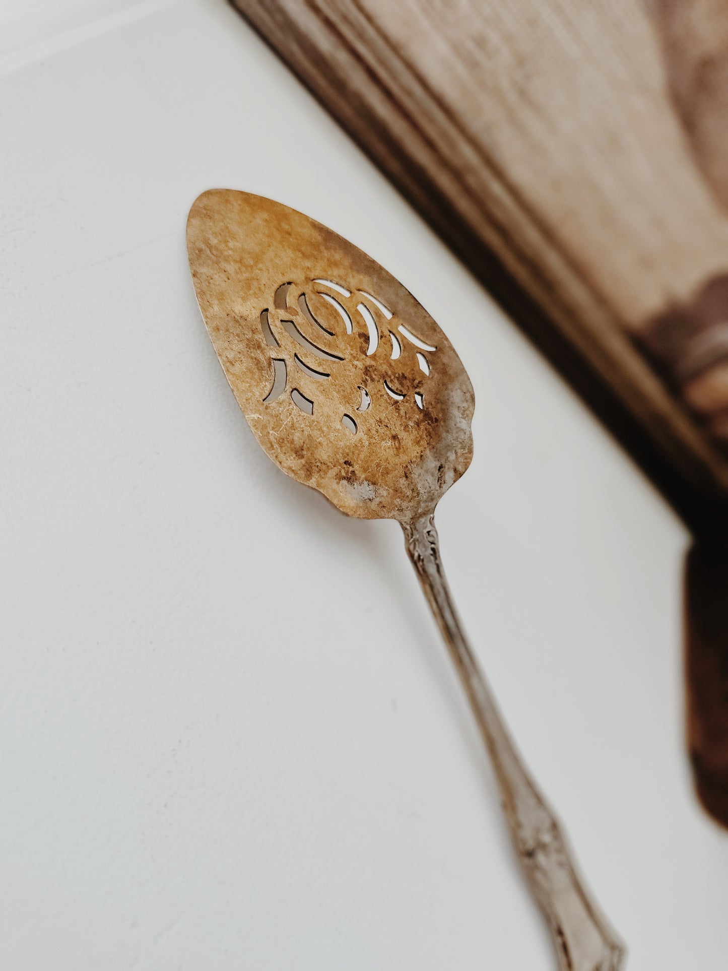 Vintage Silver Serving Spoon