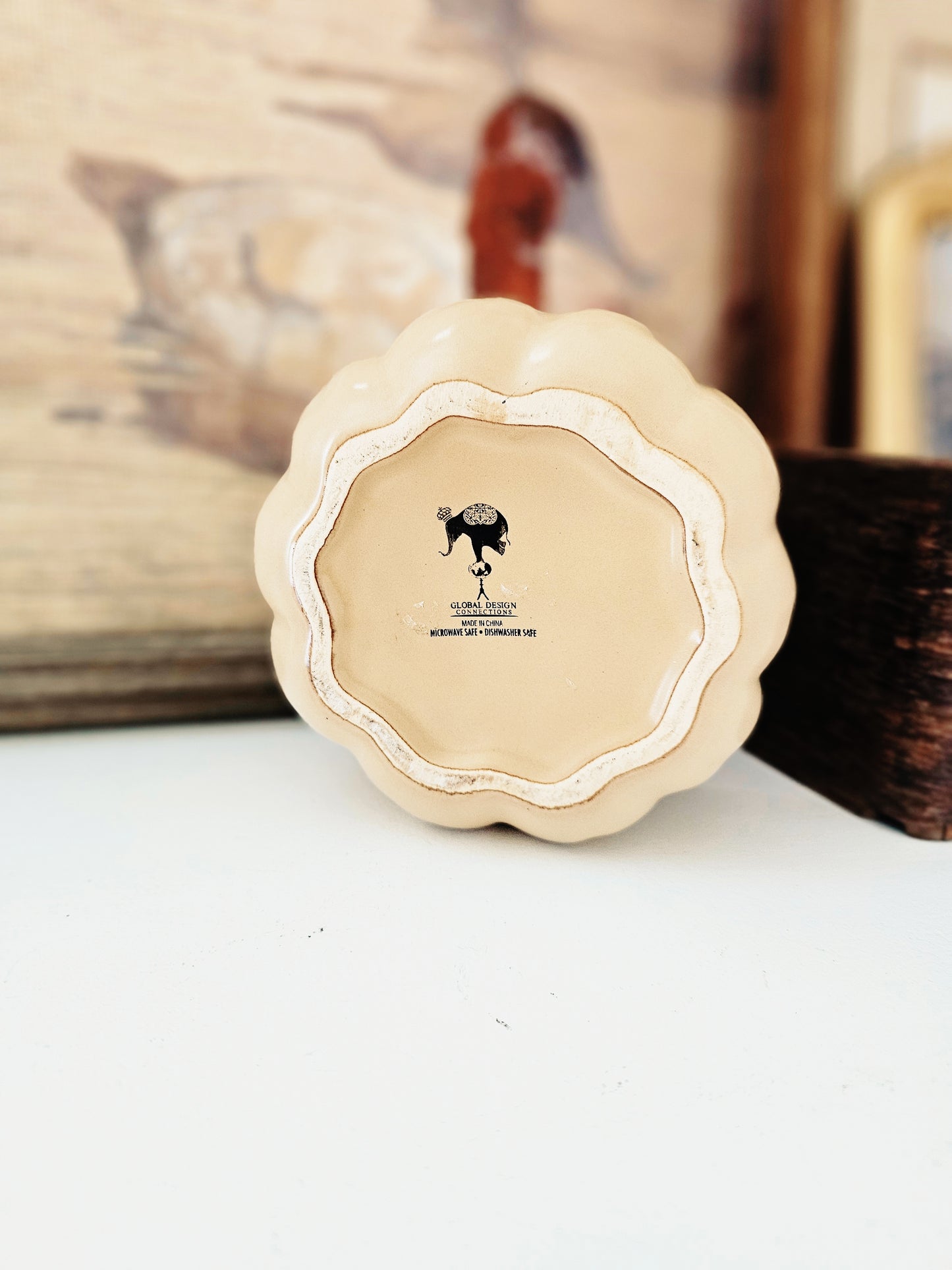 Seasonal Ceramic Pumpkin Bowl