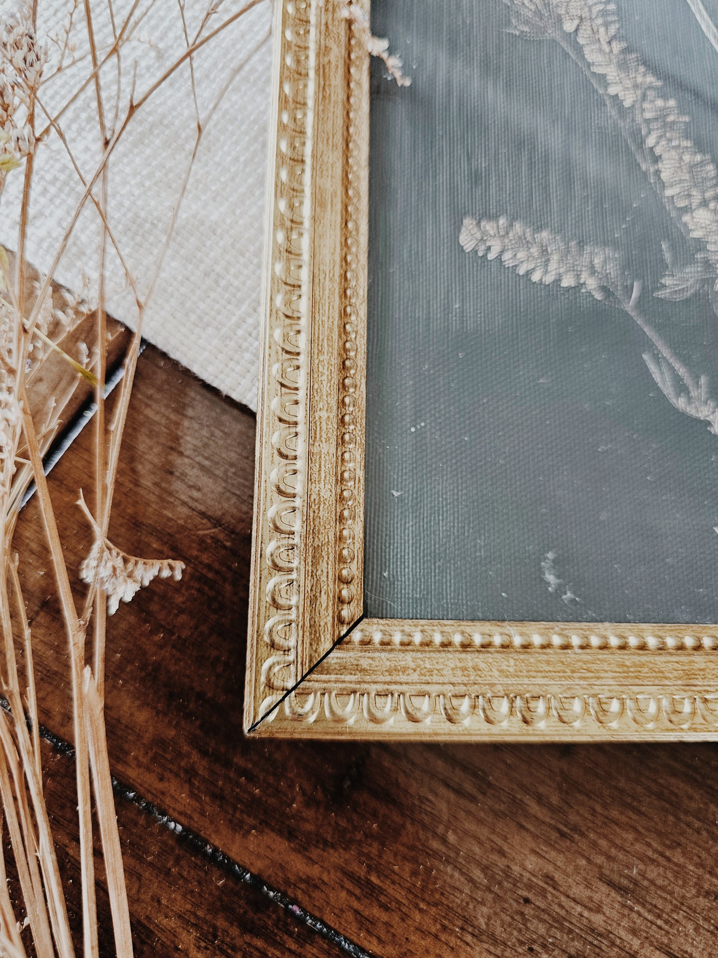 Gold Framed Moody Botanical Wall Art