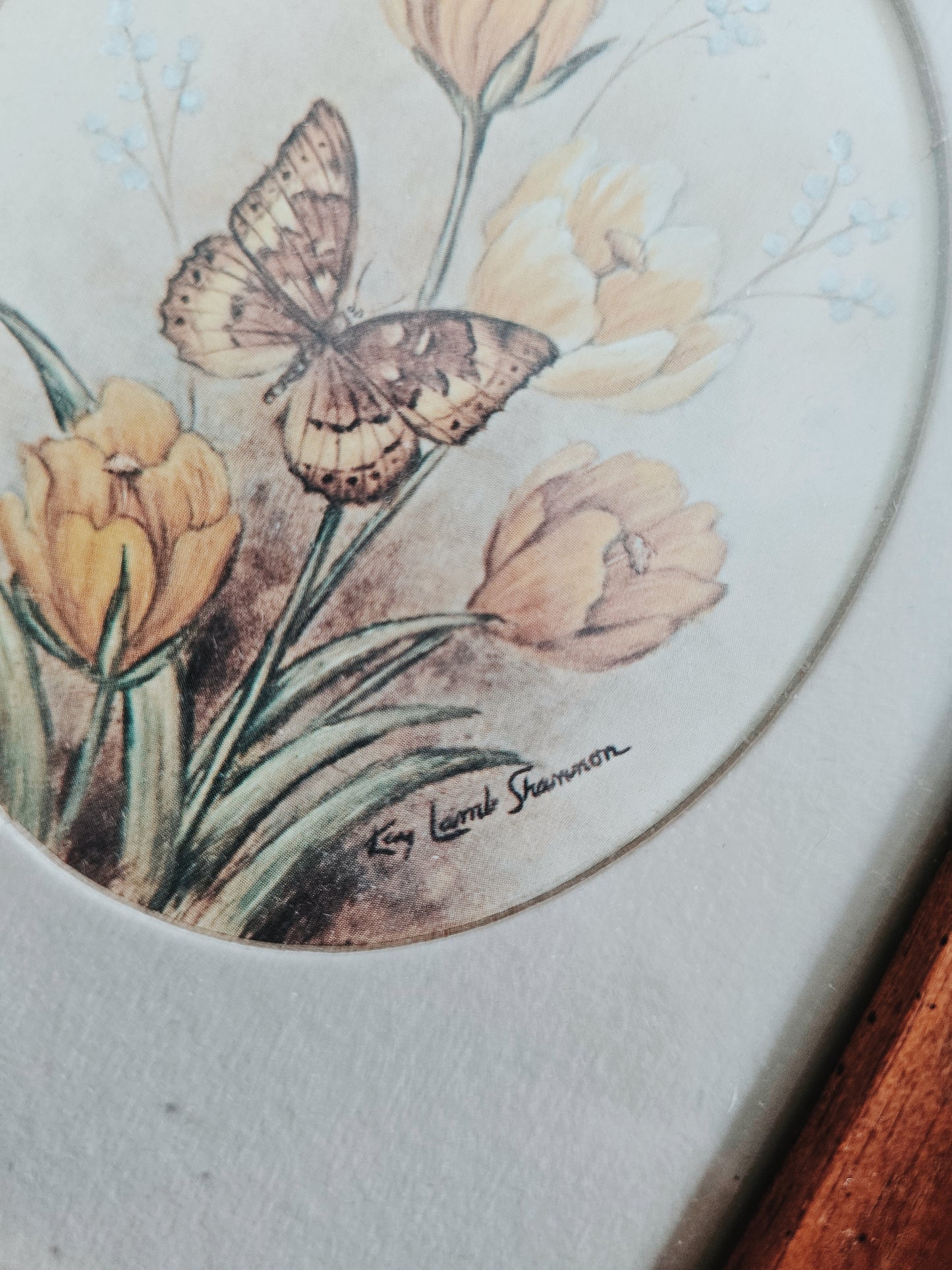 1970s Kay Lamb Shannon Butterfly Art