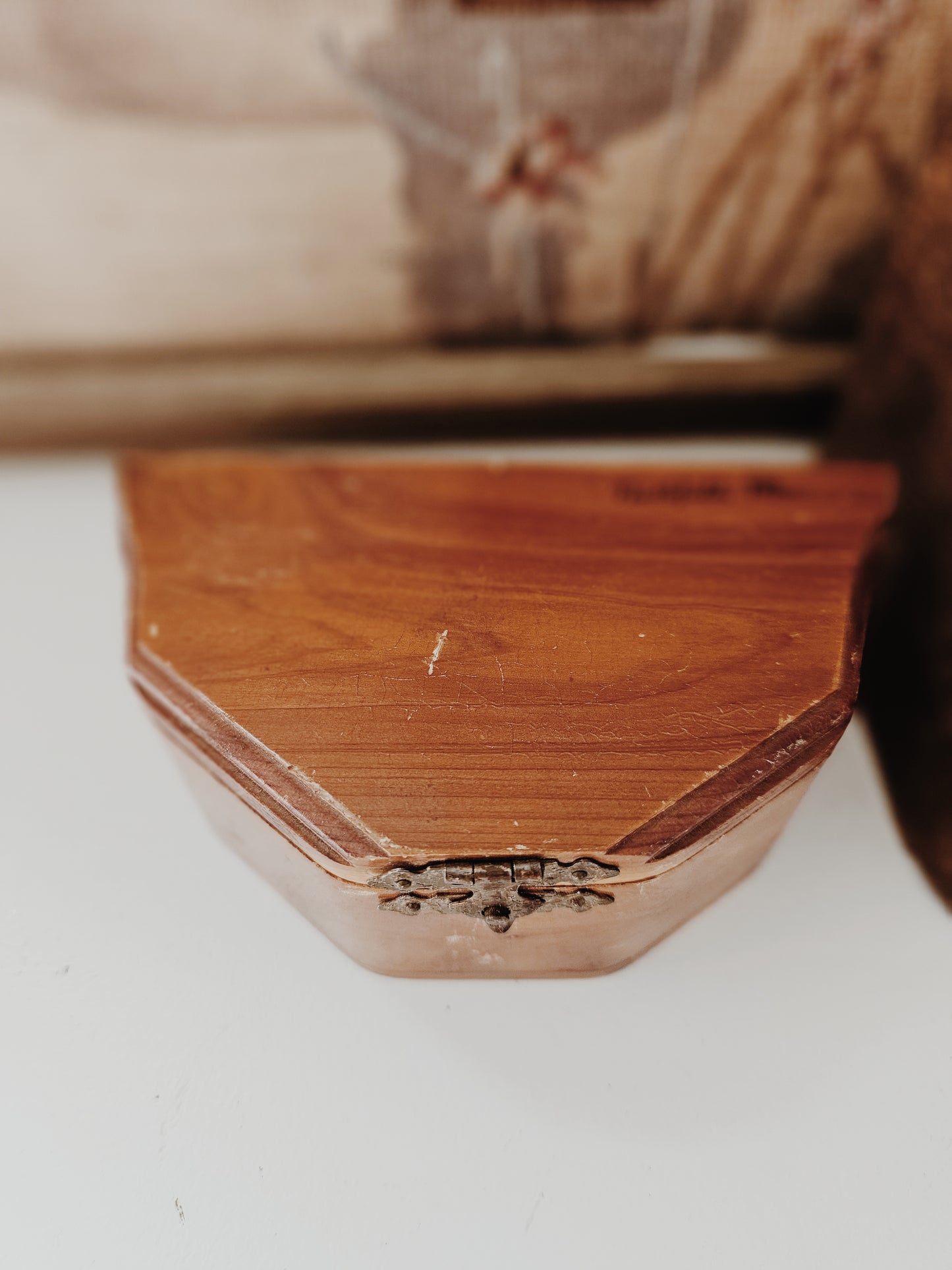 Vintage Minnesota Wooden Trinket Box