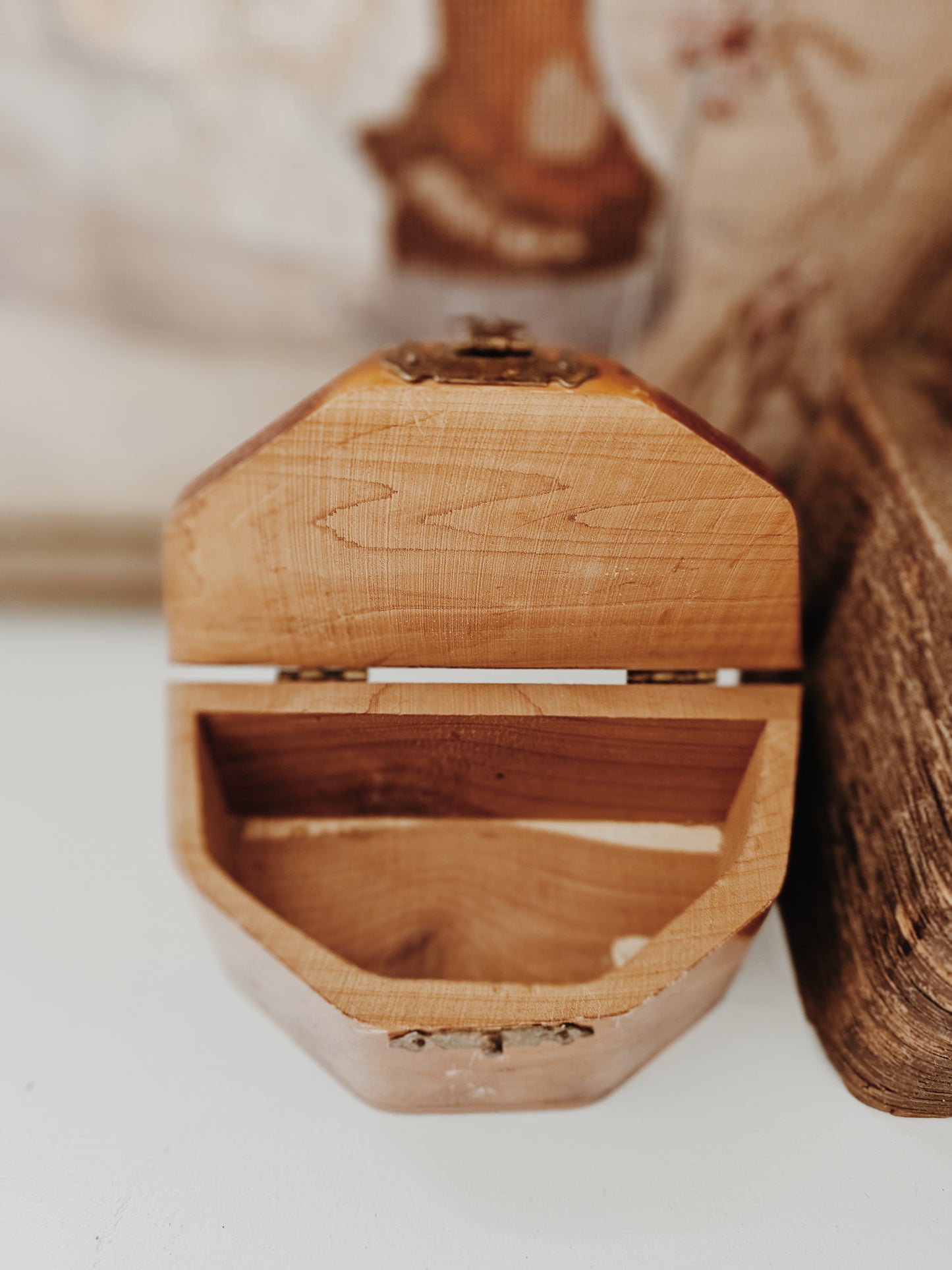 Vintage Minnesota Wooden Trinket Box