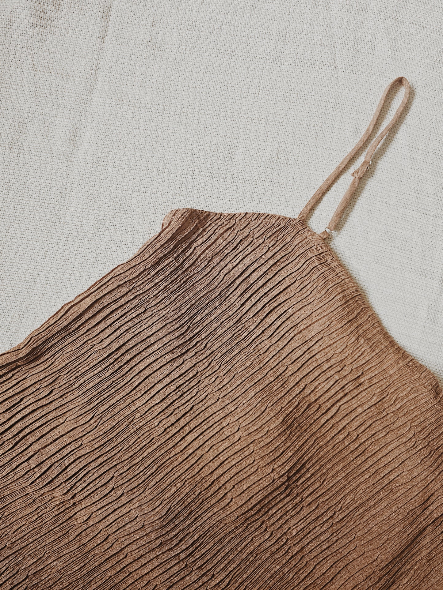 Brown Ribbed Cami
