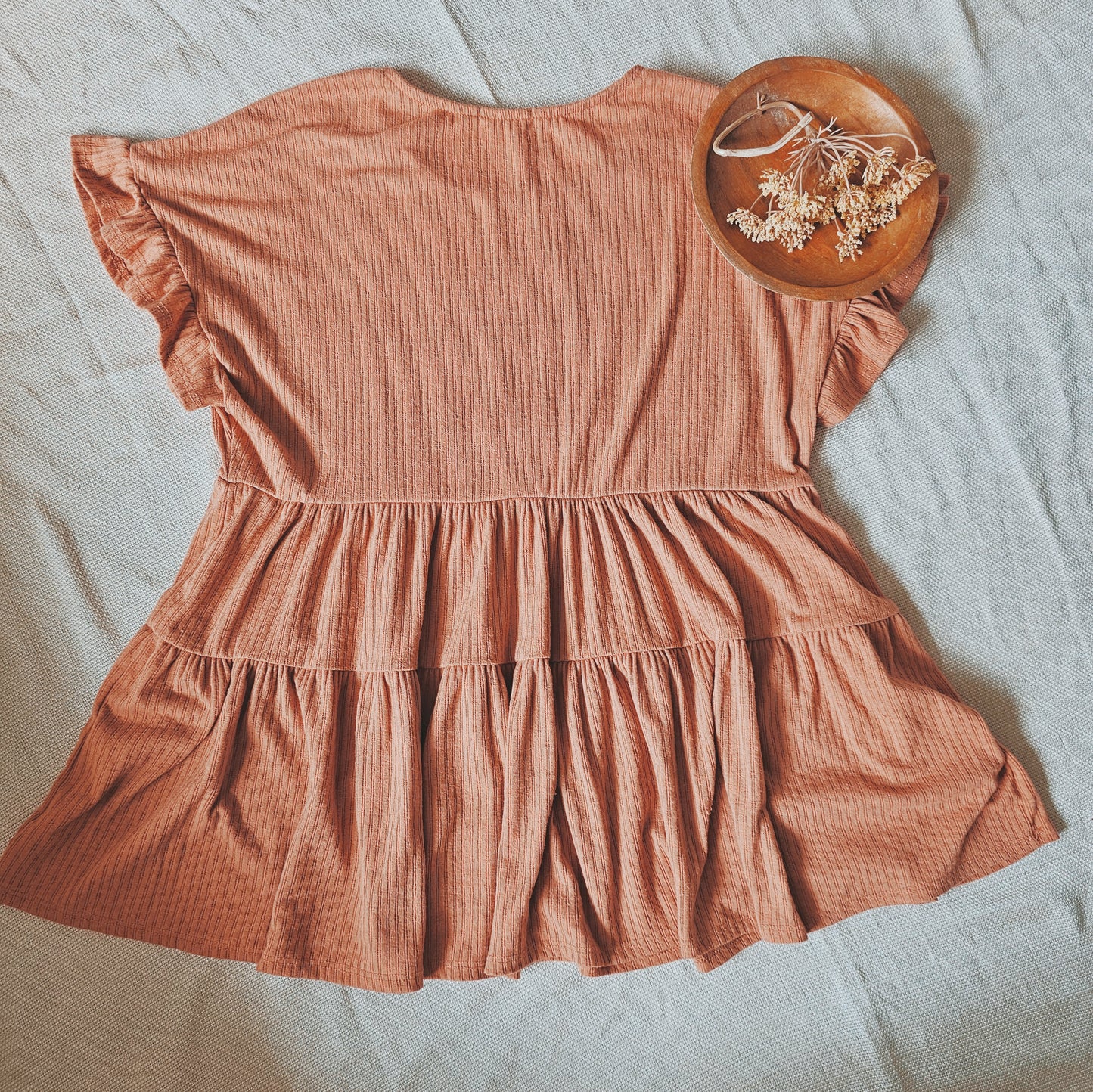 Terracotta Babydoll Top
