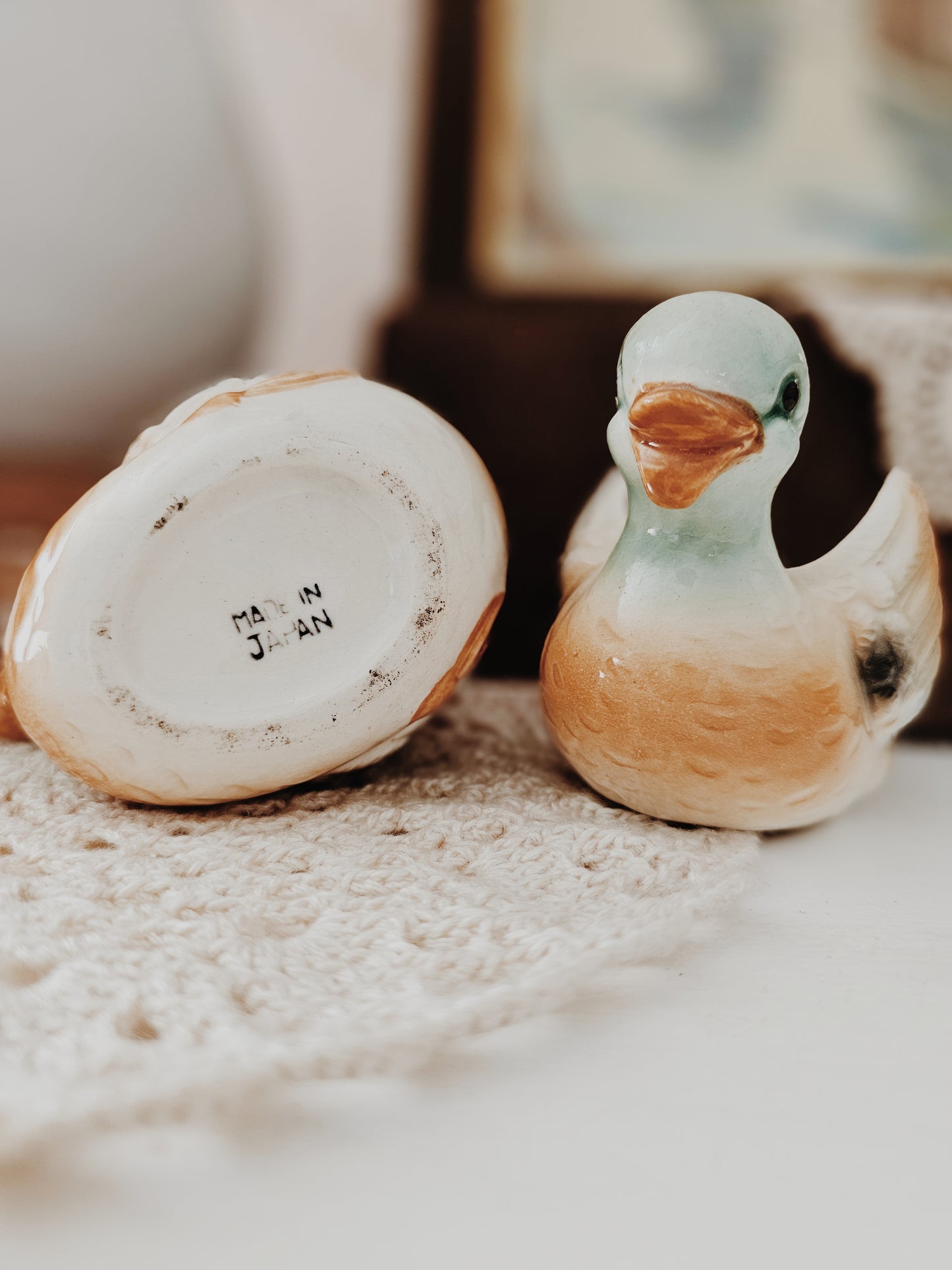 Vintage Set of Duck Planters
