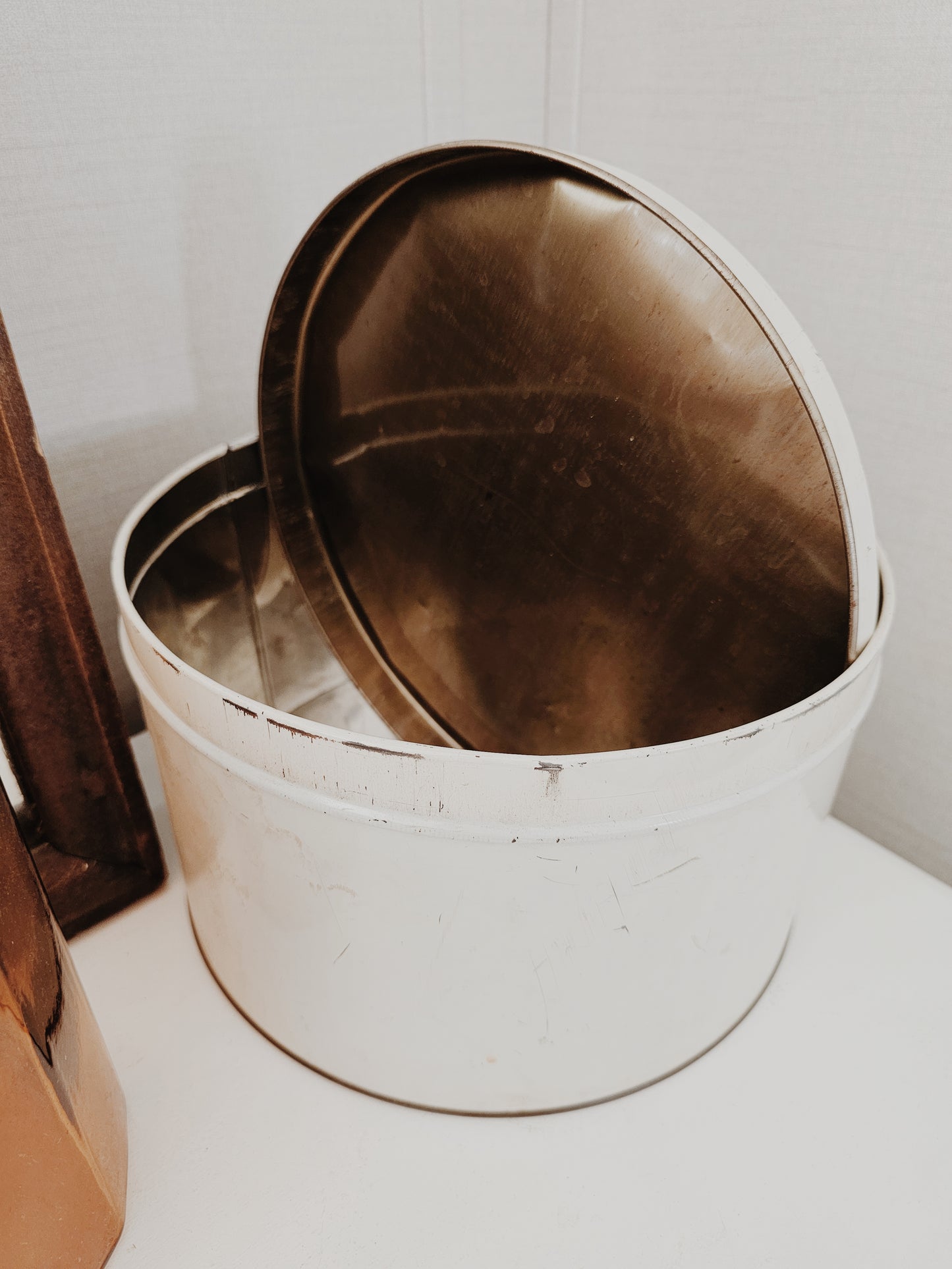 Antique Rusty Metal Tin