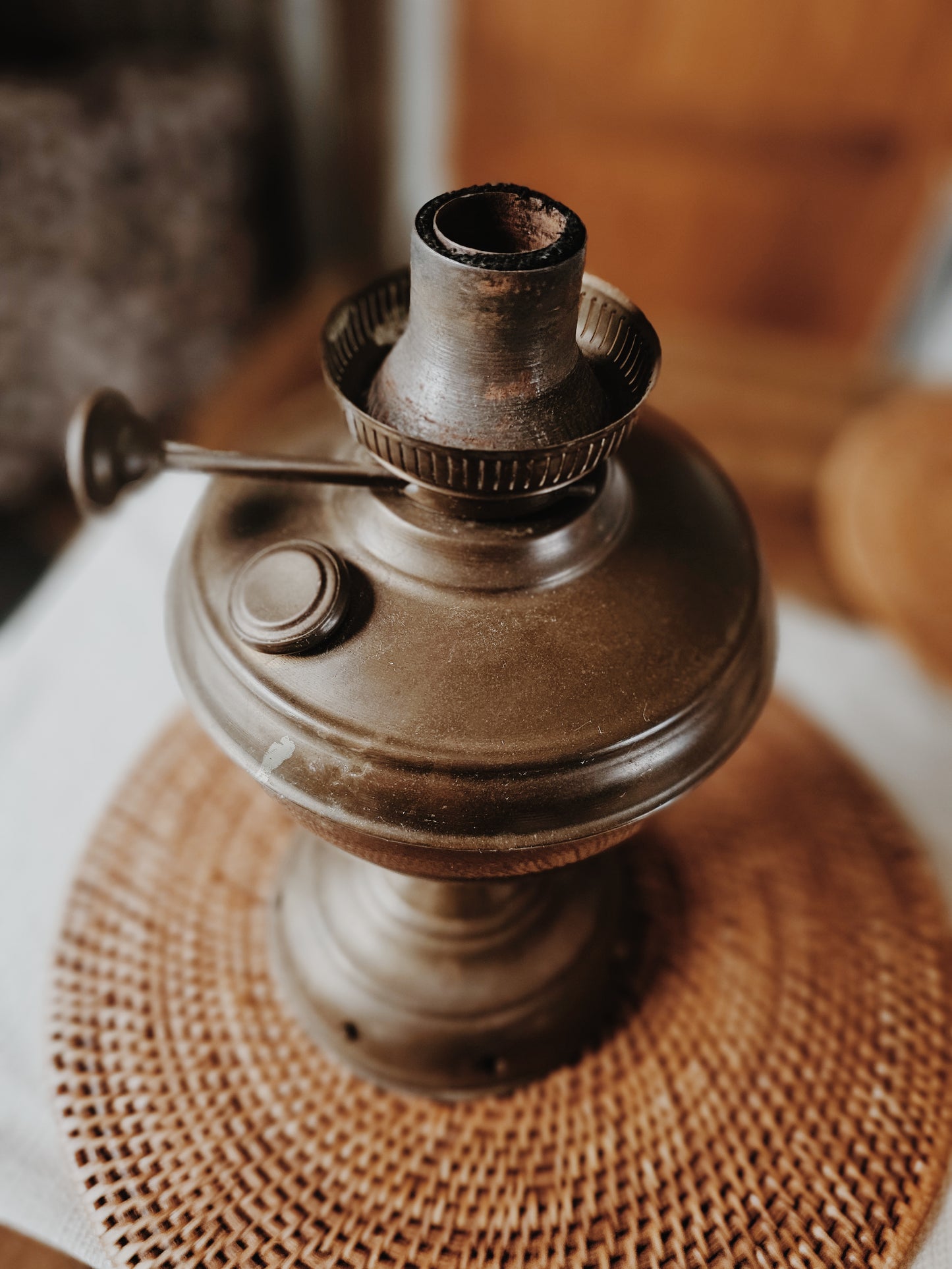 Vintage Kerosene Oil Lamp