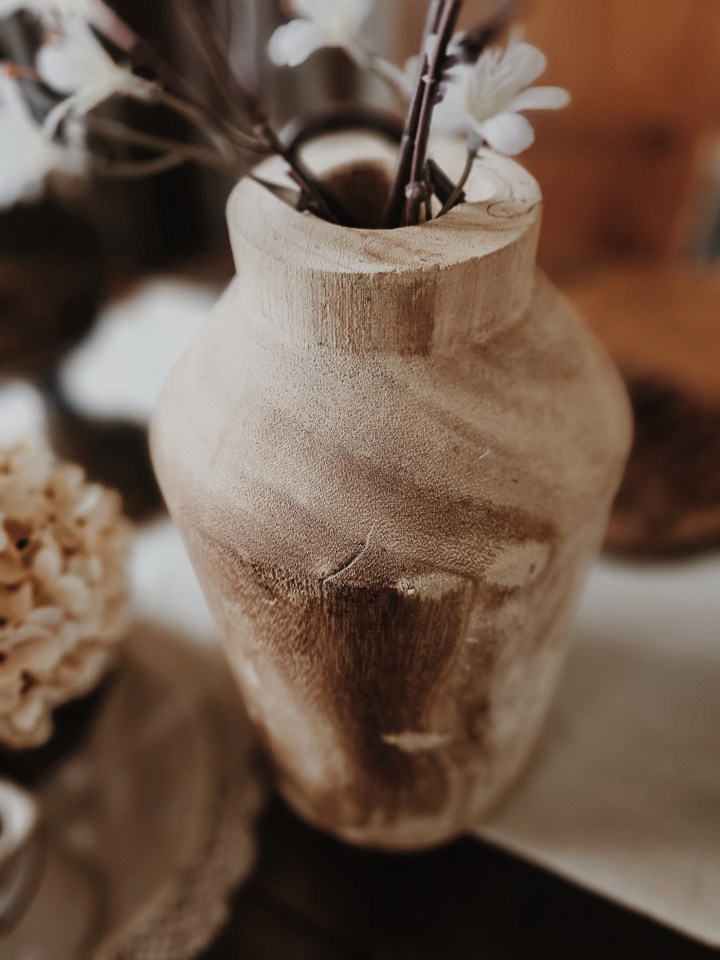 Wooden Large Vase