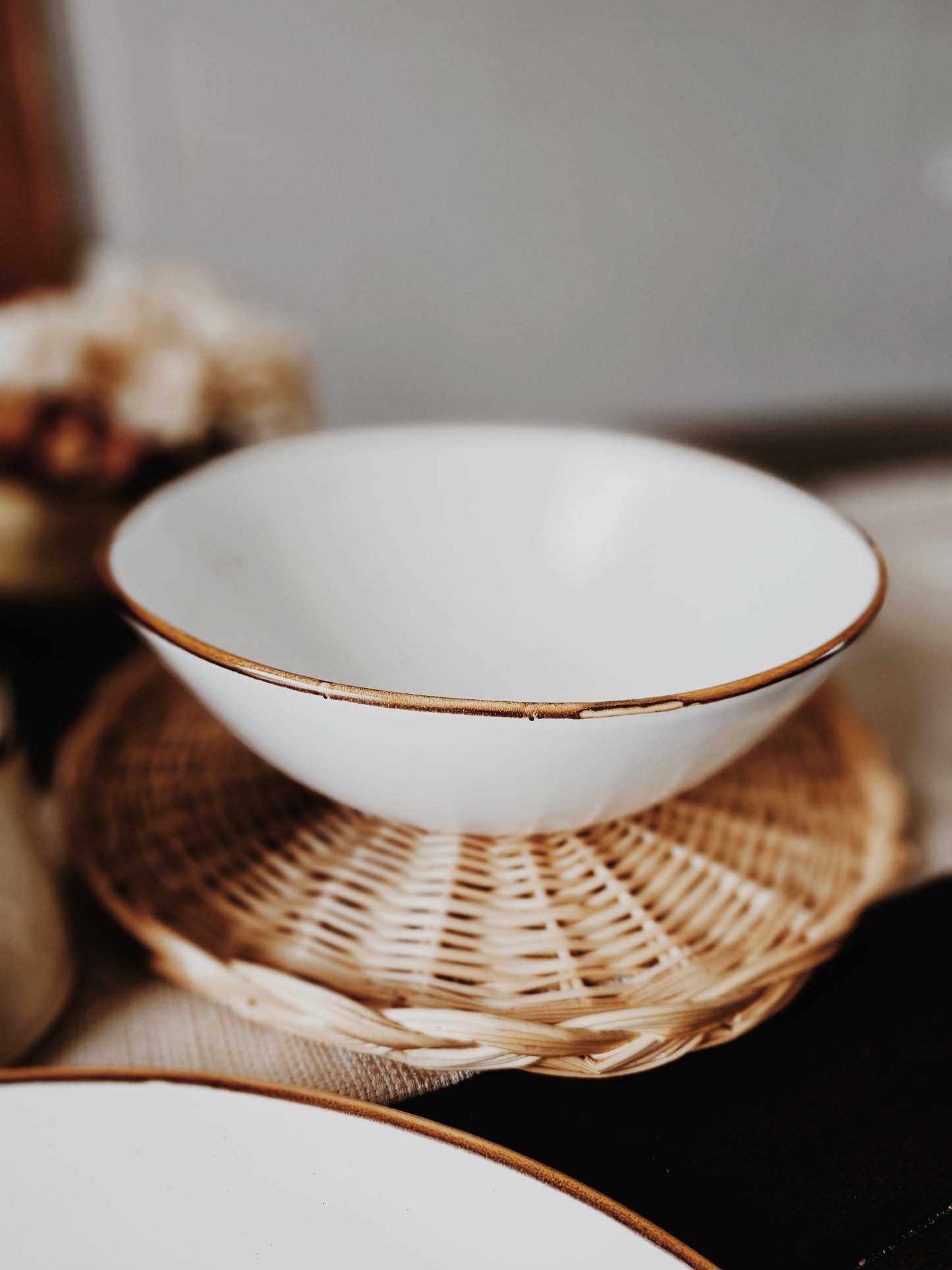 White Speckled Servingware Set