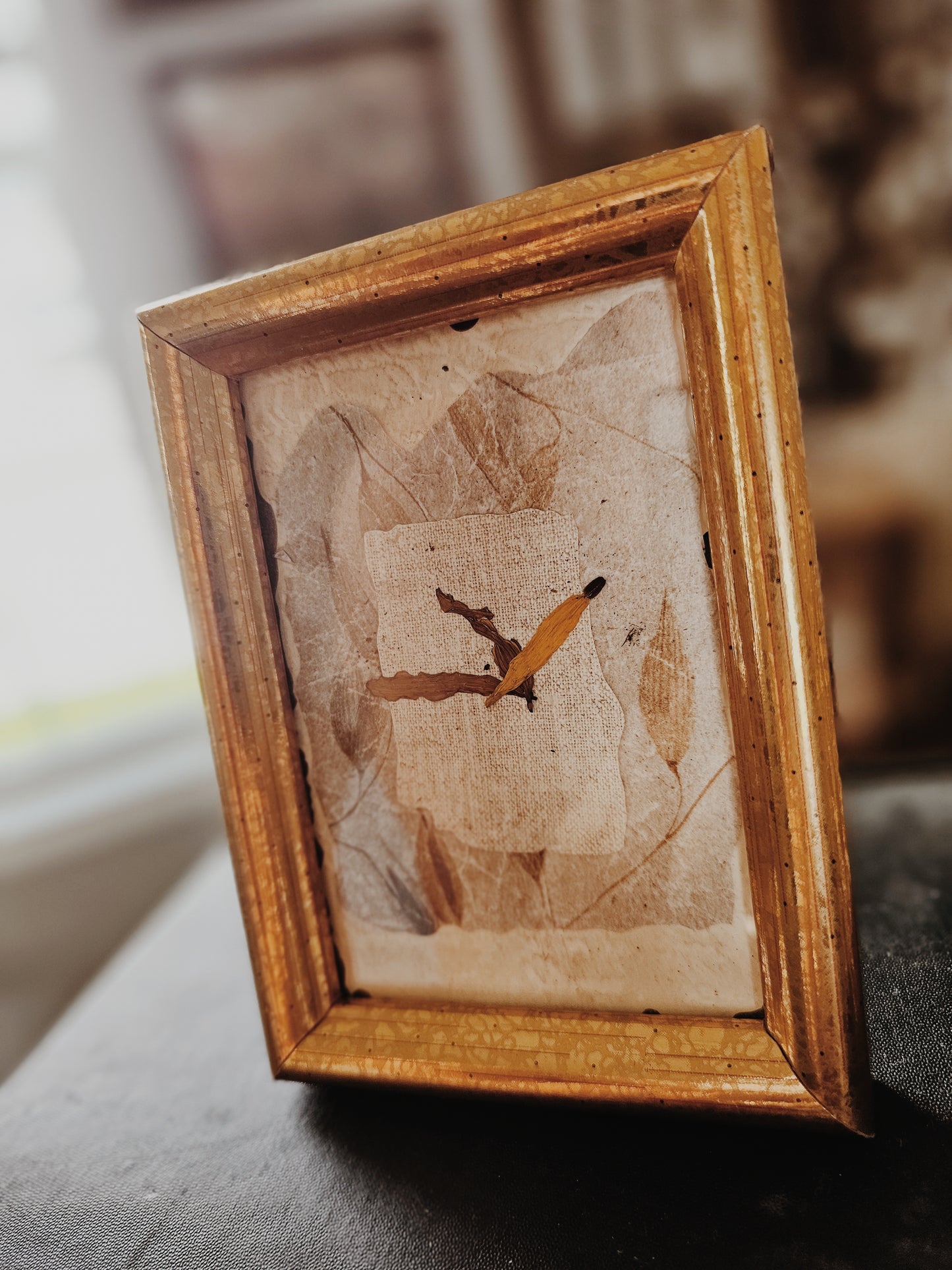 Handmade Flower Pressed Art with Frame