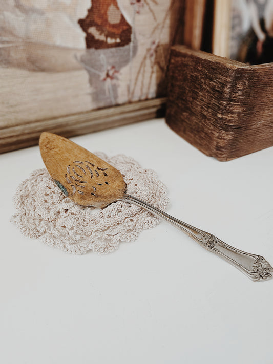 Vintage Silver Serving Spoon