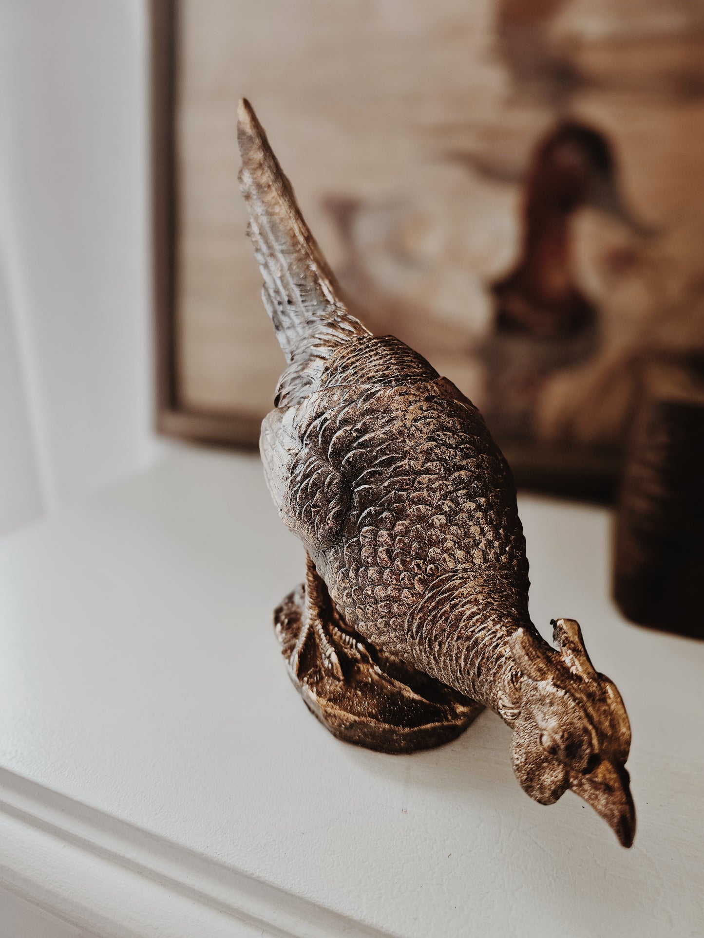 Bronze Gold Plated Pheasants