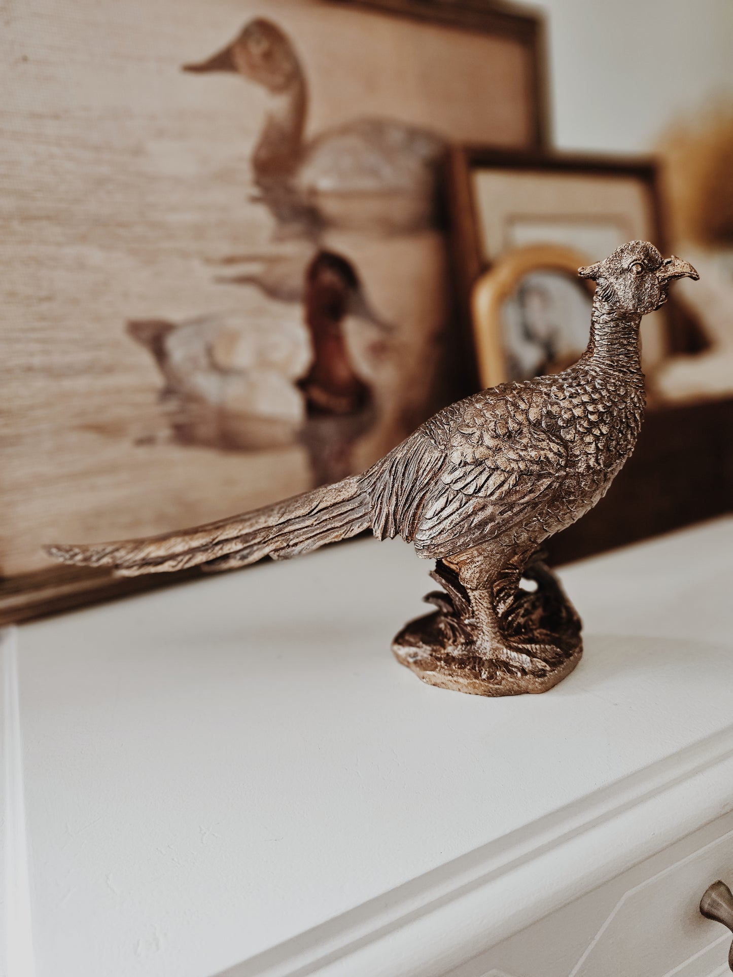 Bronze Gold Plated Pheasants