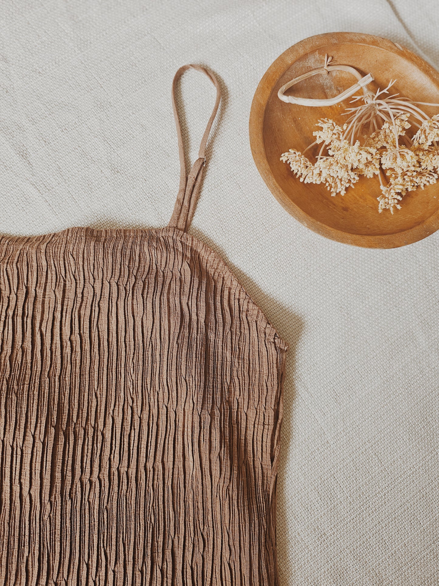 Brown Ribbed Cami