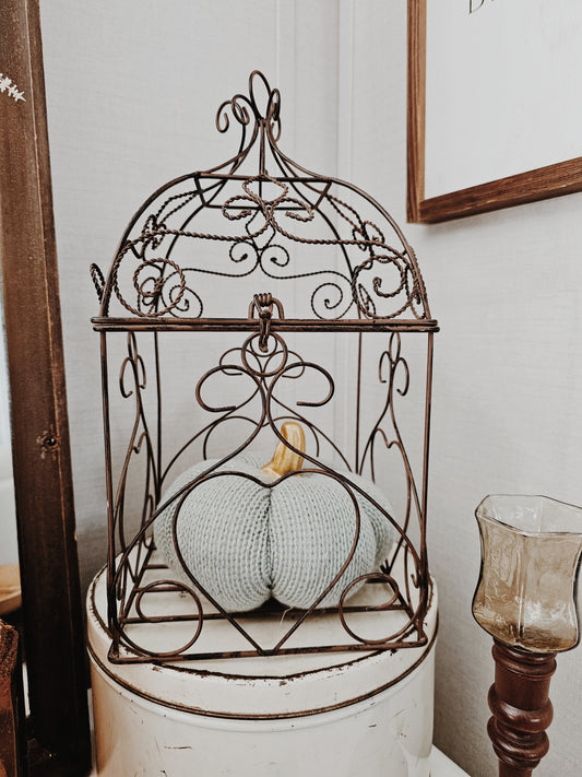 Vintage Decorative Metal Bird Cage