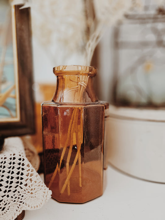 Amber Glass Vase