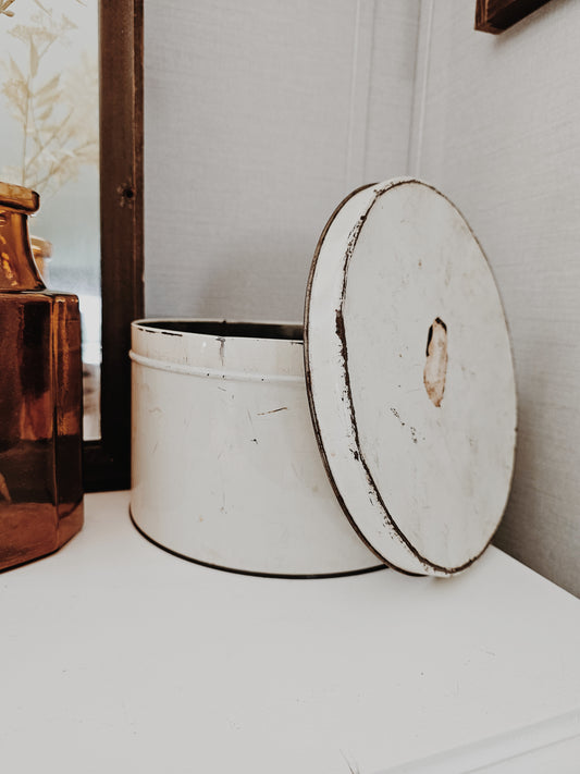 Antique Rusty Metal Tin