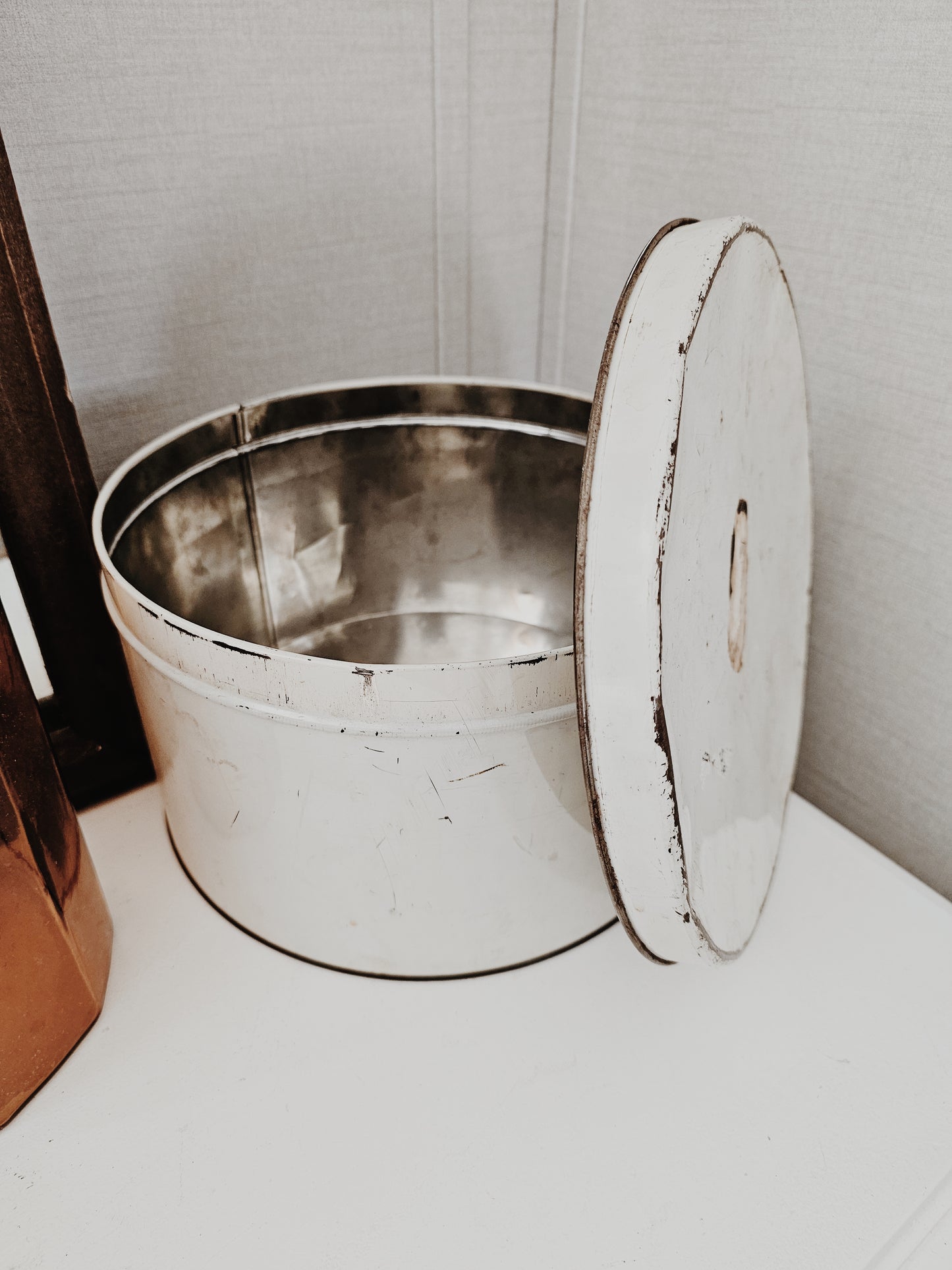 Antique Rusty Metal Tin