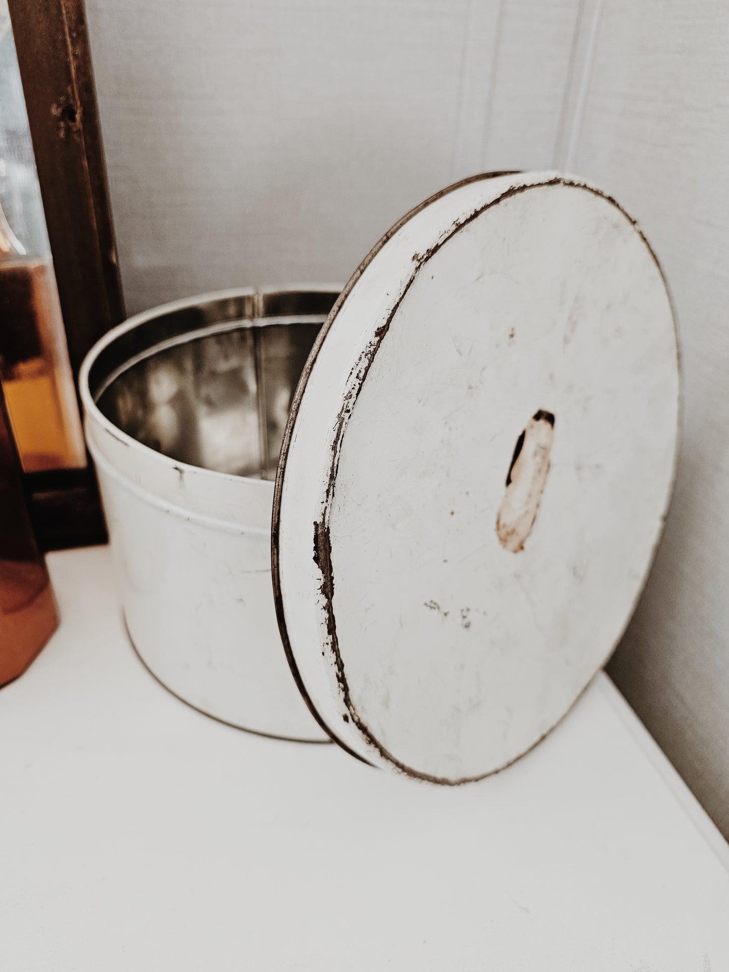 Antique Rusty Metal Tin