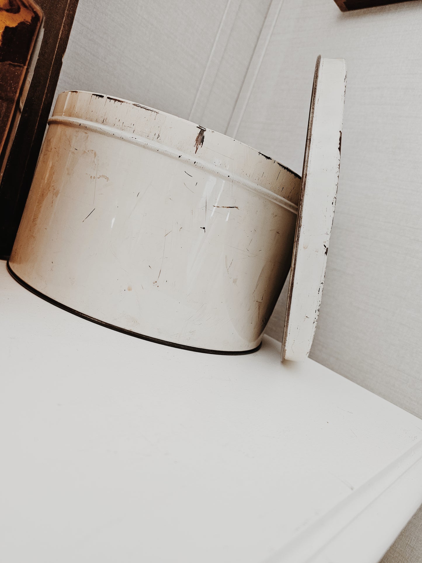 Antique Rusty Metal Tin
