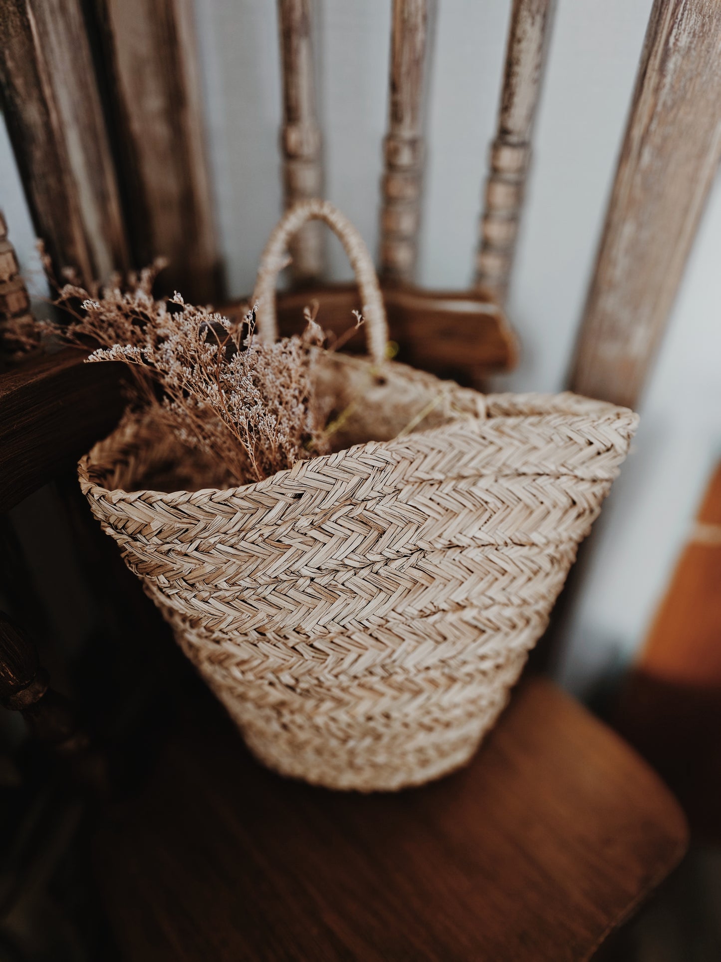 Seagrass Woven Hanging Basket