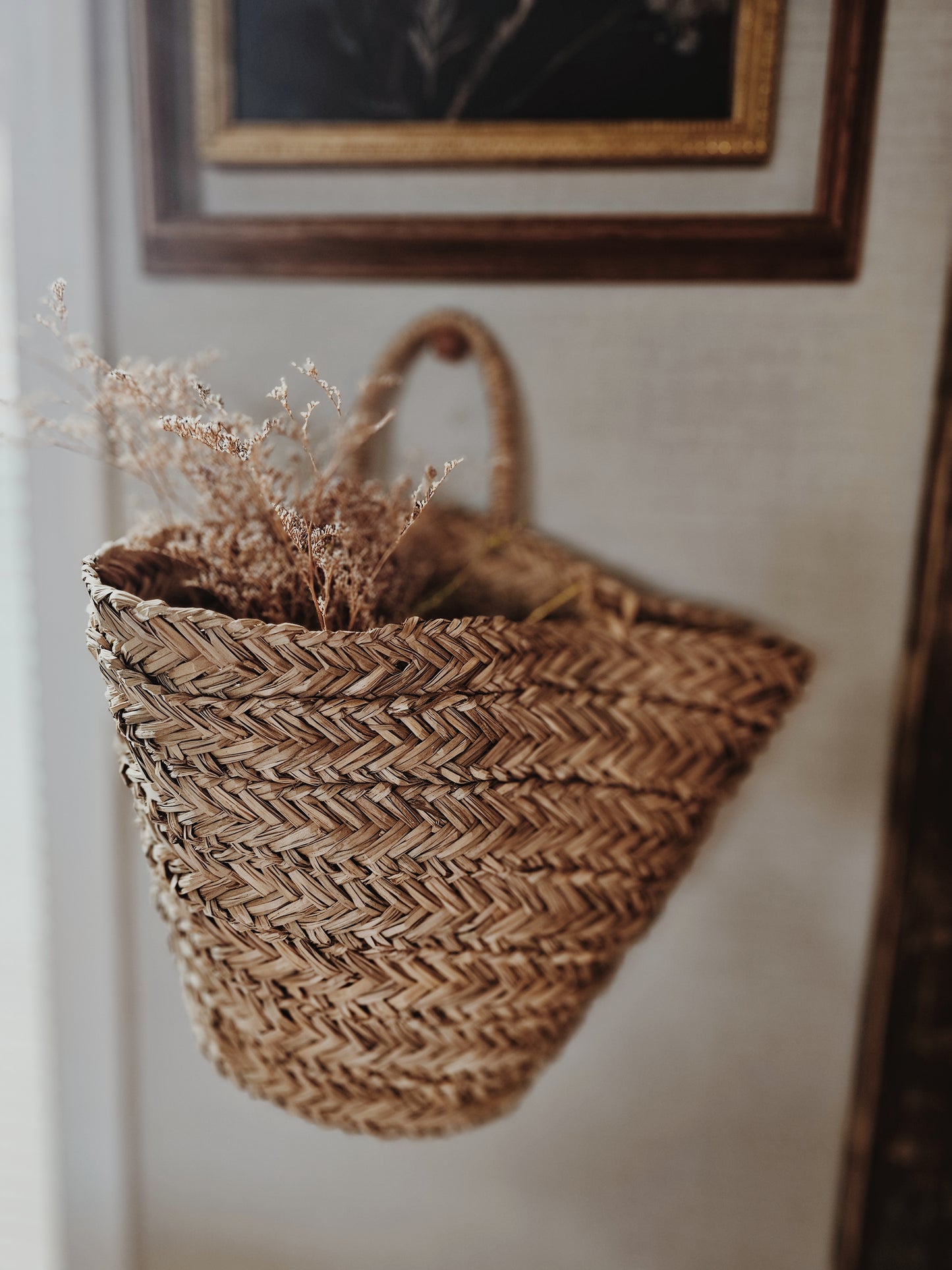 Seagrass Woven Hanging Basket