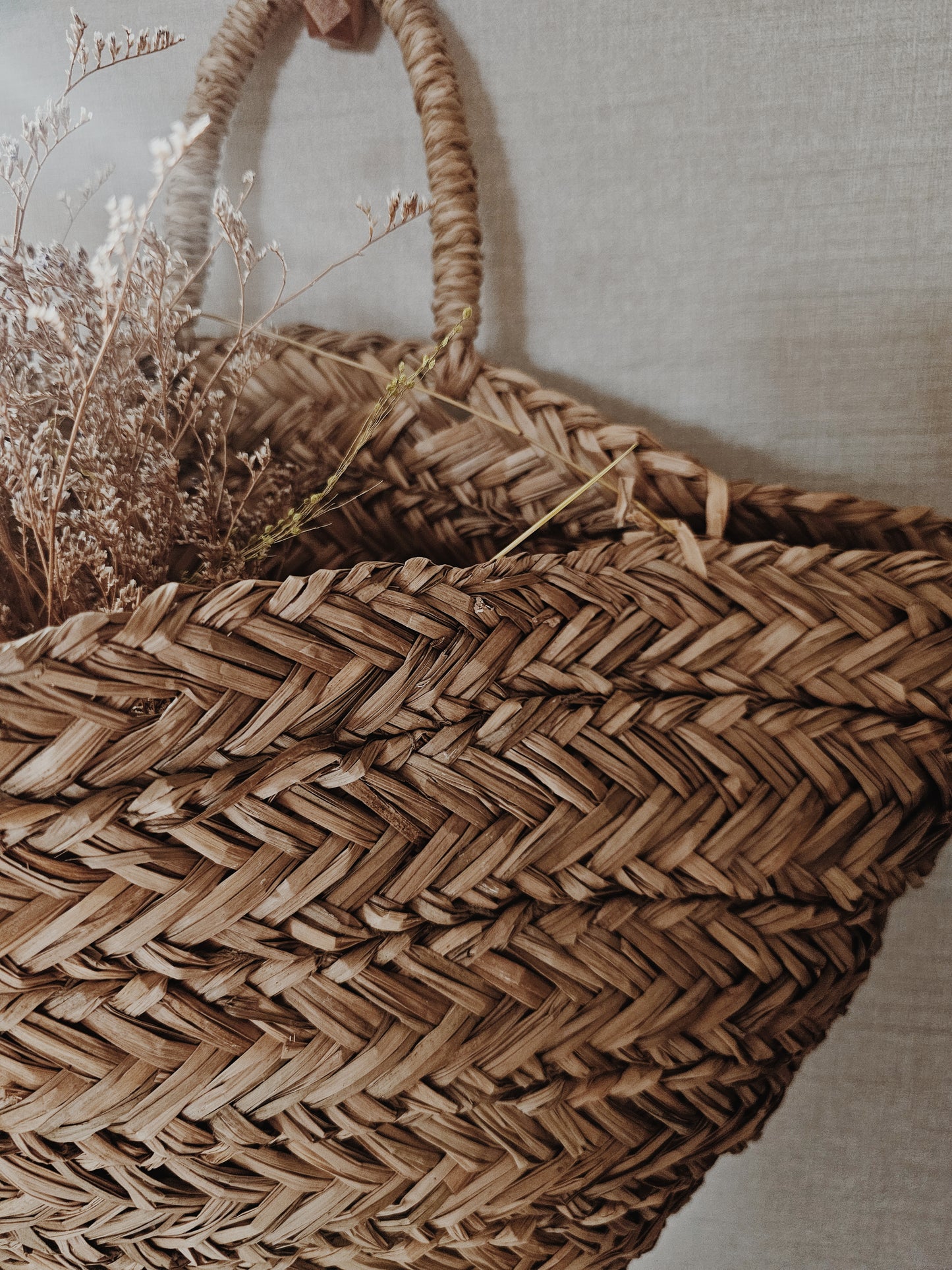 Seagrass Woven Hanging Basket