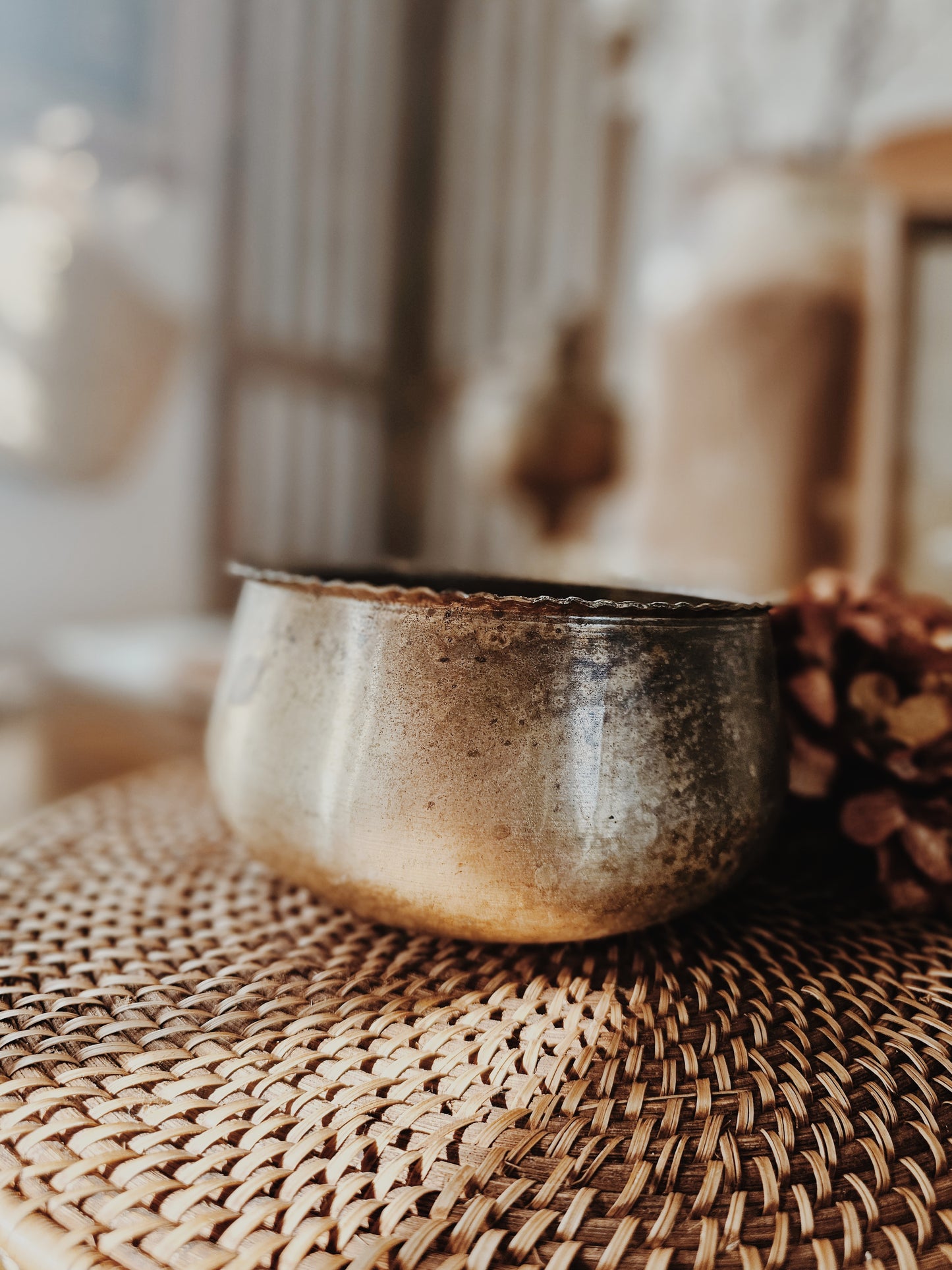 Antique Brass Bowl