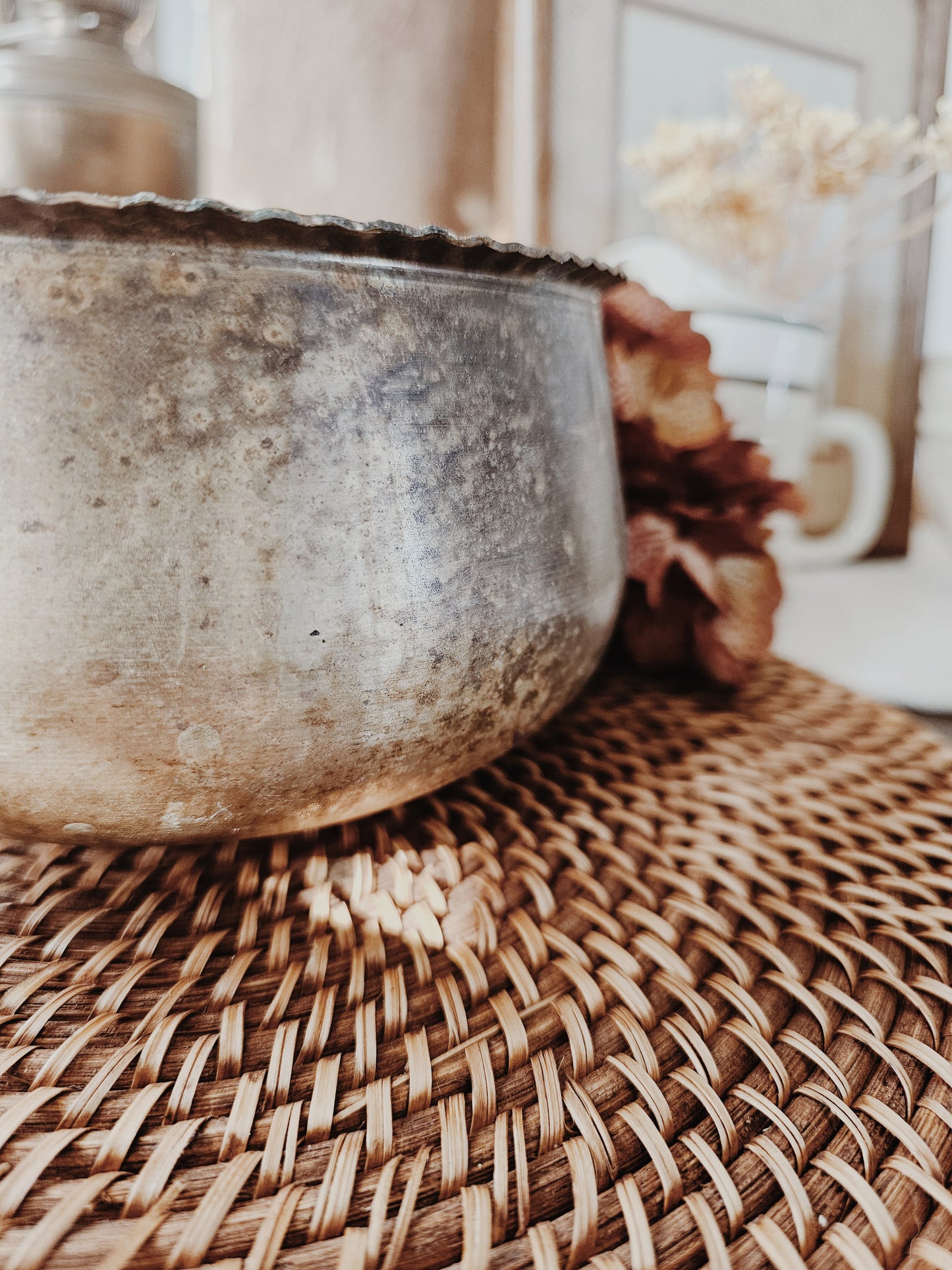 Antique Brass Bowl