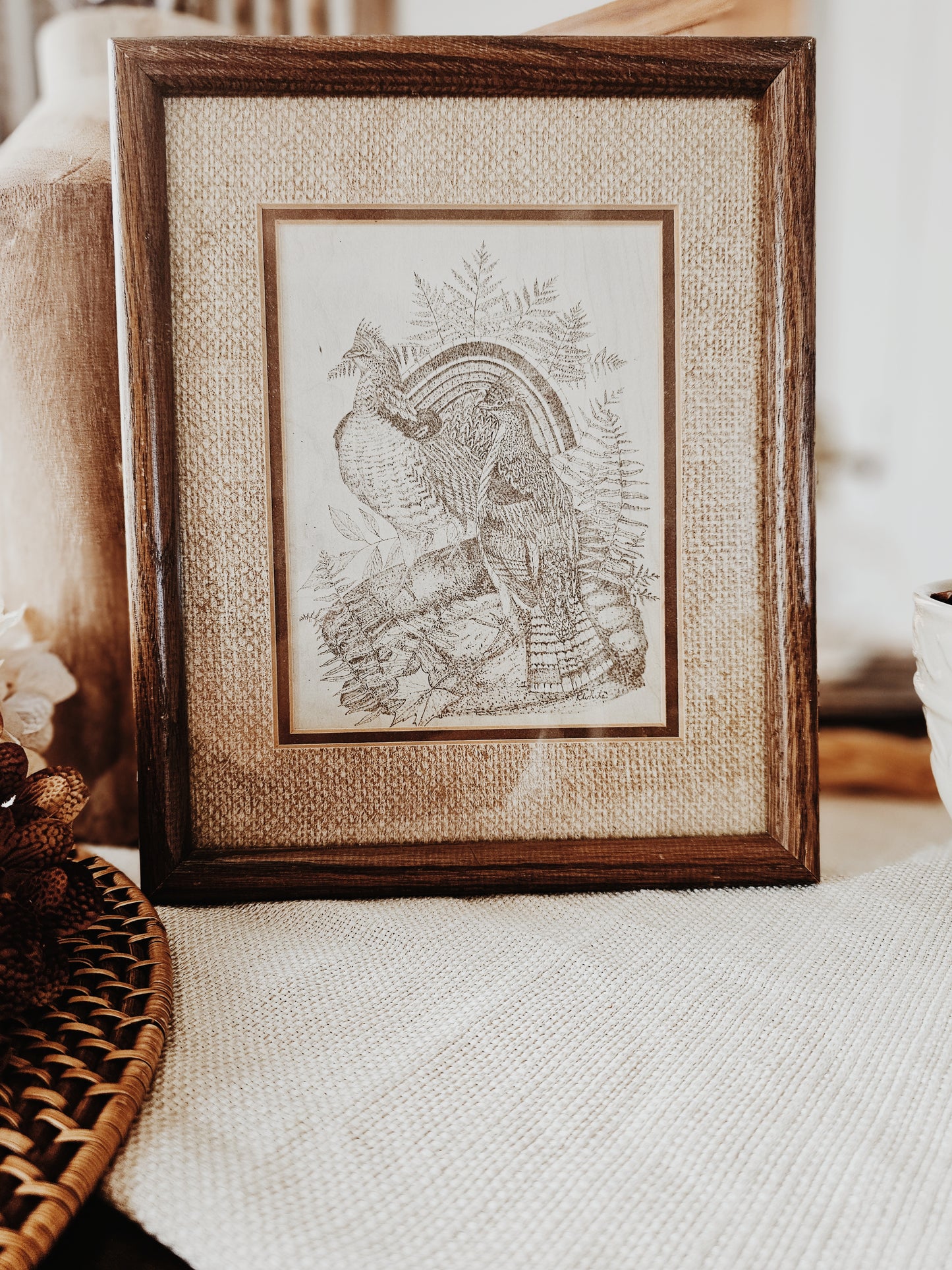 Vintage R White "Wildlife" Picture