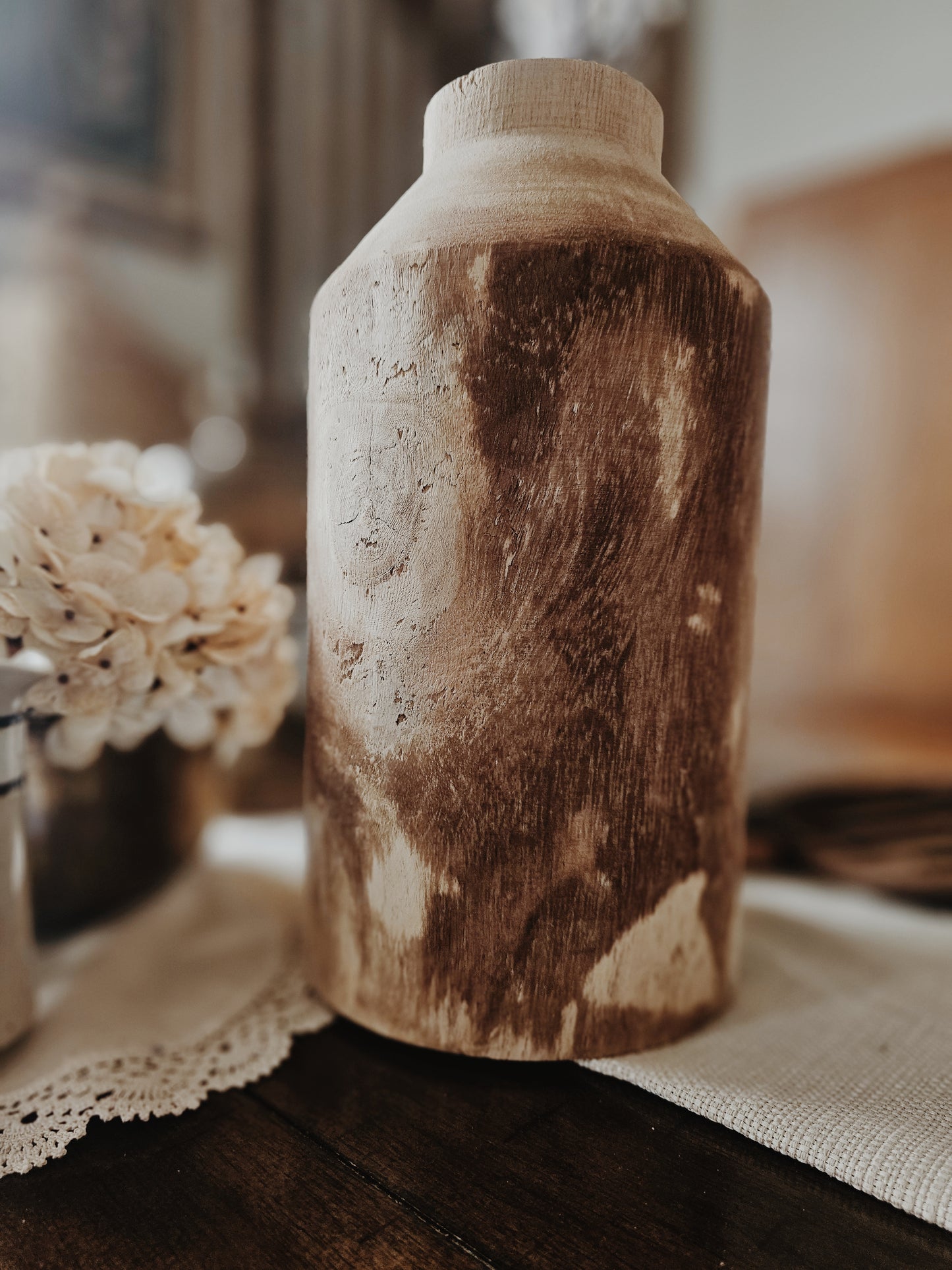 Wooden Large Vase