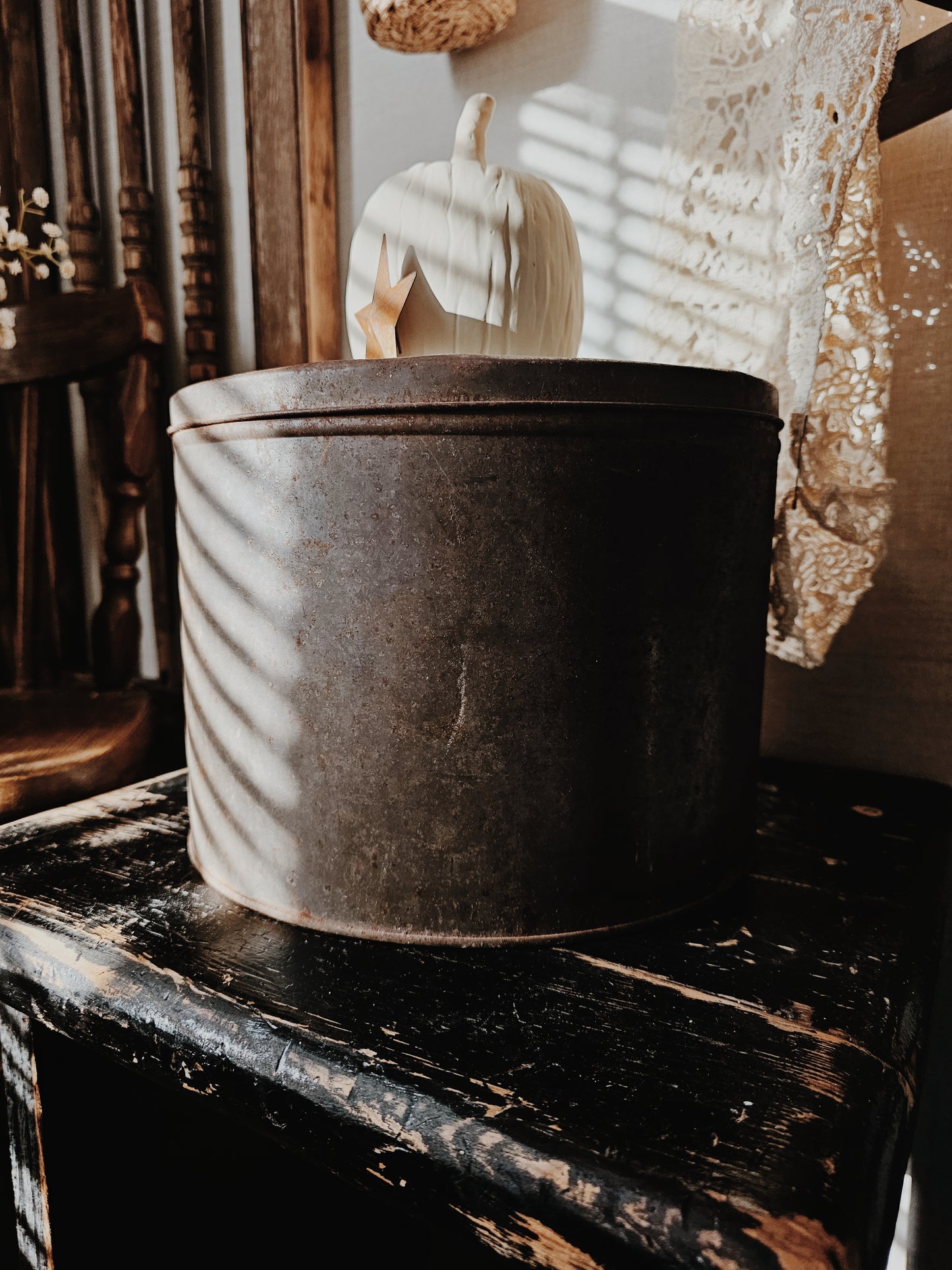 Rusted Metal Tin