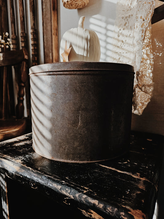 Rusted Metal Tin