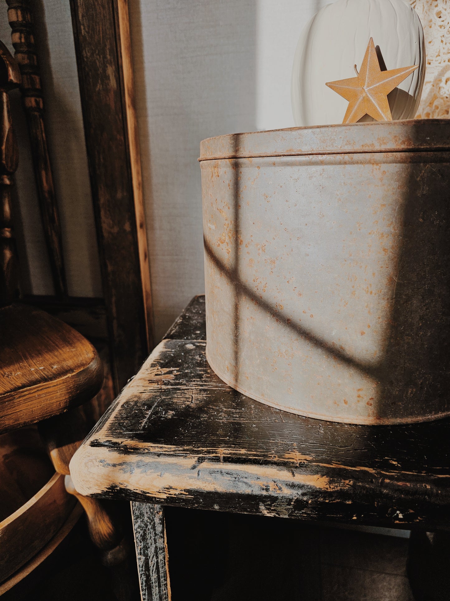 Rusted Metal Tin
